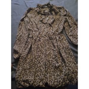 Women's animal print dress by Loft size 10